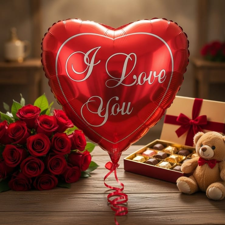 Гелиевый шарик Love You – доставка цветов в Ереван