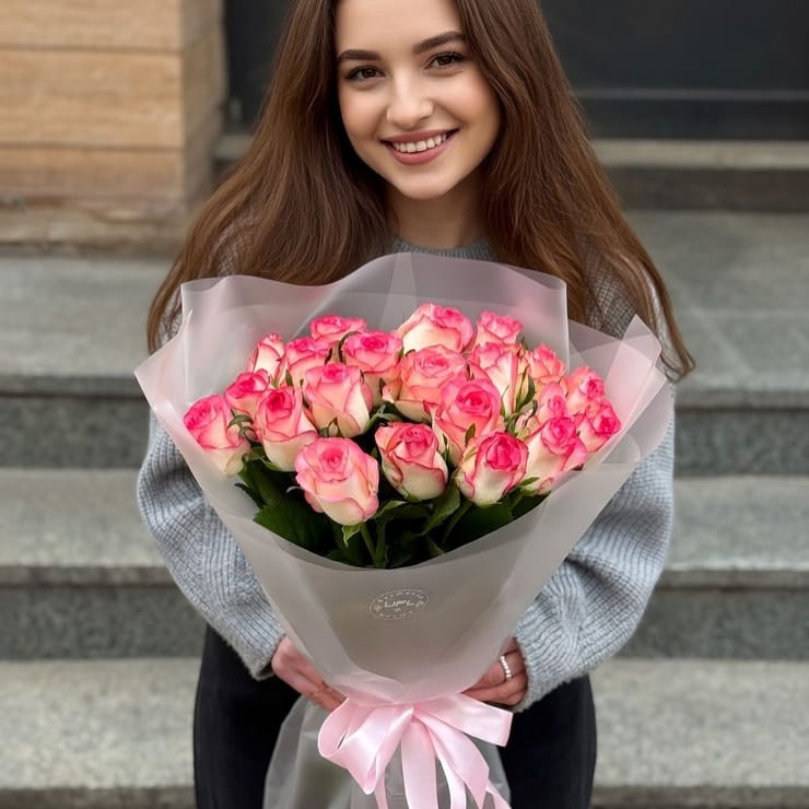 21 роза Джумилия – доставка цветов в Душанбе